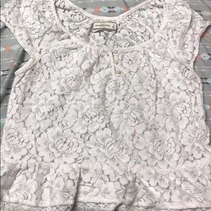 White lace top